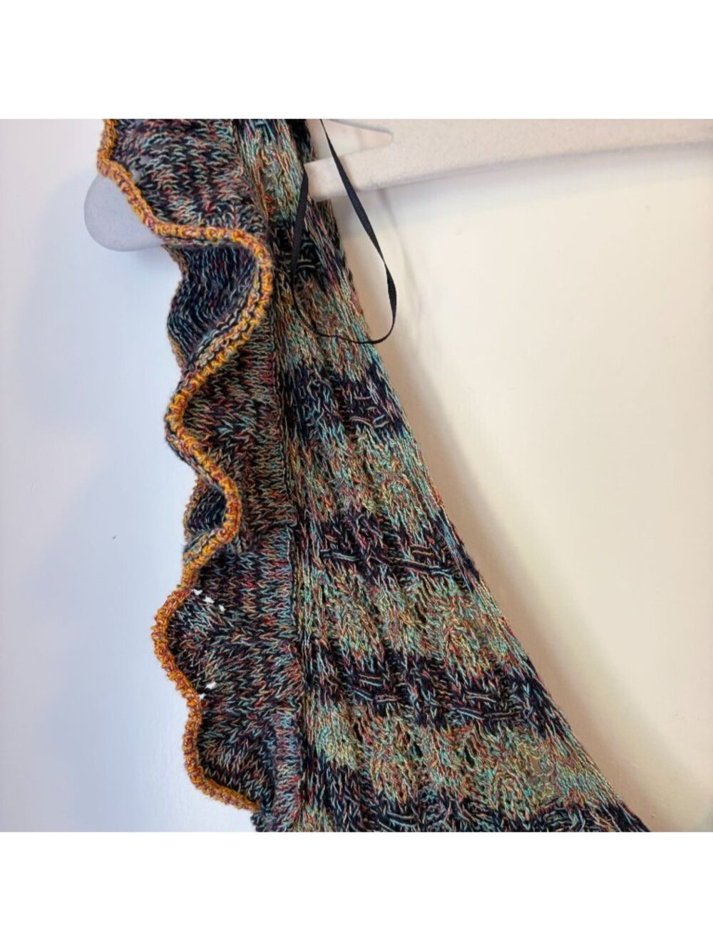 Zara Pointelle Knit Maxi Dress Multicolor Size L - Picture 4 of 6